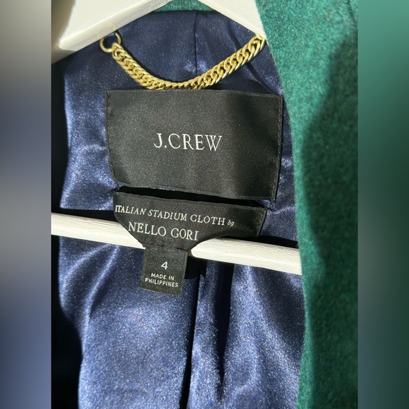 J.Crew Cocoon Coat in Stadium Cloth wool woman’s sz4 - Picture 4 of 5